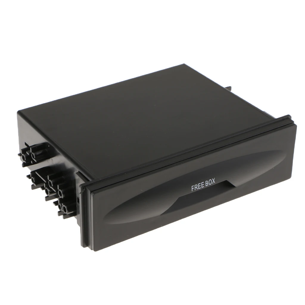 Один Din автомобильный CD плеер Радио Стерео тире отделка хранения карманная