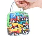 Детский развивающий трейлер, игрушечный инерционный грузовик, детский гоночный автомобиль, набор из 6 предметов, домашние интерактивные обучающие игрушки для родителей и детей