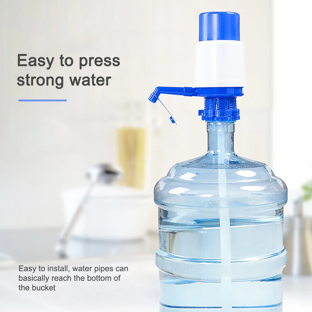 Portable Water Pump Dispenser Gallon Drinking Bottle Hand Press Removable Tube Innovative Manual Pump Dispenser Tools For Office