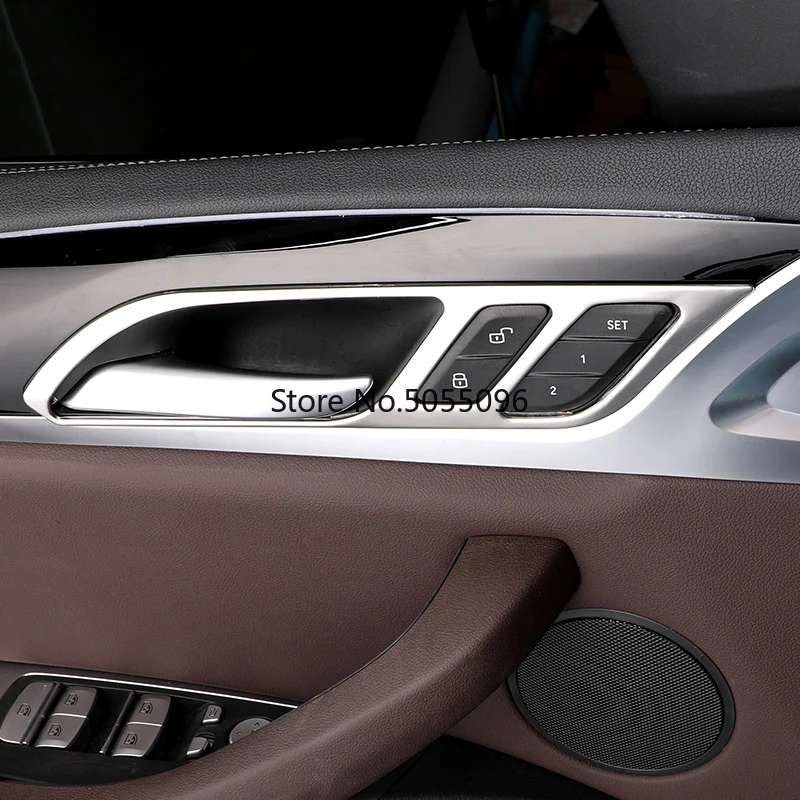 

Car Stainless steel Styling Interior Inner Side Door Handle Bowl Trim For BMW X3 G01 2018 2019 X4 G02 Auto Interior Accessories