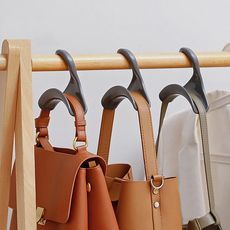 

1PC Wardrobe Bags Hook Multi-Purpose Coat Hook Tie Rack Hat Shoe Rack Belt Plastic Hanging Bag Scarf Shelf