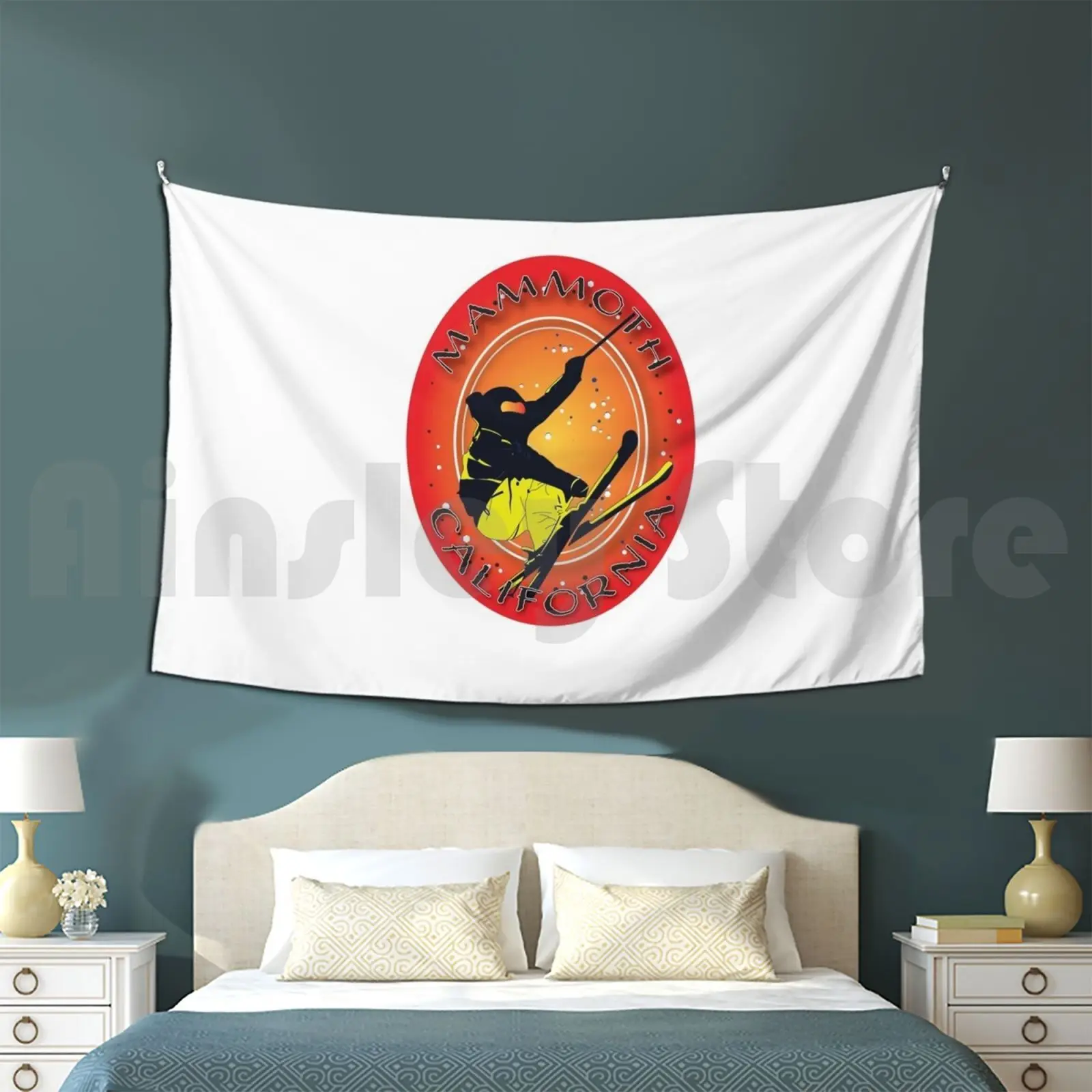 California Yosemite Sticker Customized Tapestry Ski Resort Hiking
