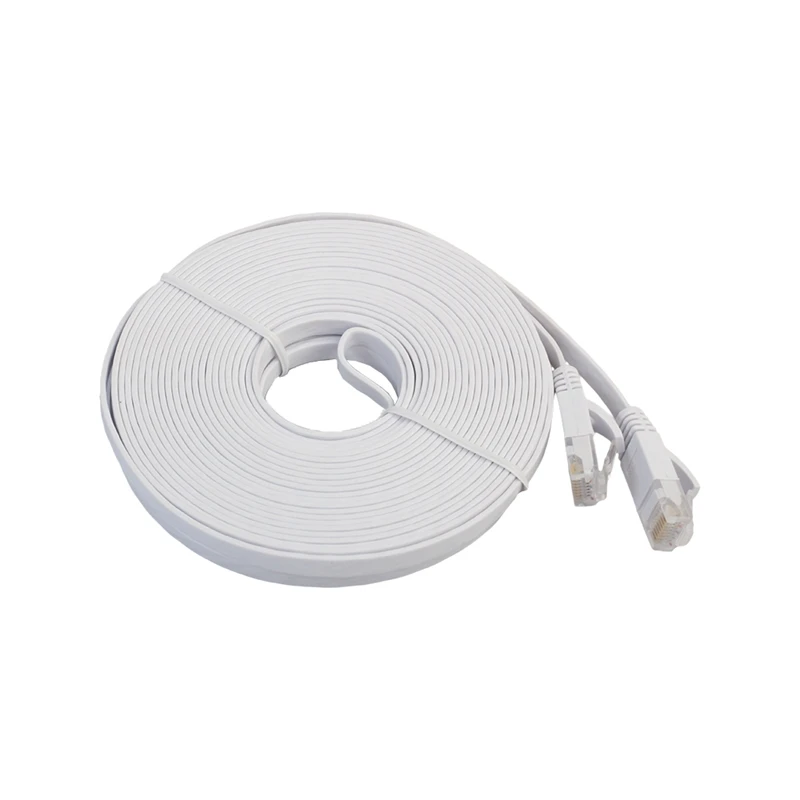 

Ethernet-Кабель Cat 6, 10 м, для высокоскоростного компьютерного кабеля Cat6 с адаптером RJ45 для маршрутизаторов, модемов и т. д.