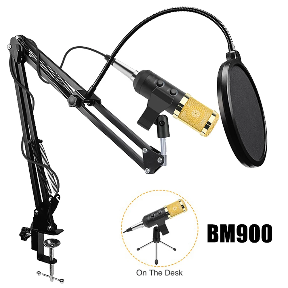 BM800/BM900 Профессиональный емкостный микрофон с анти распылительной сеткой наборы