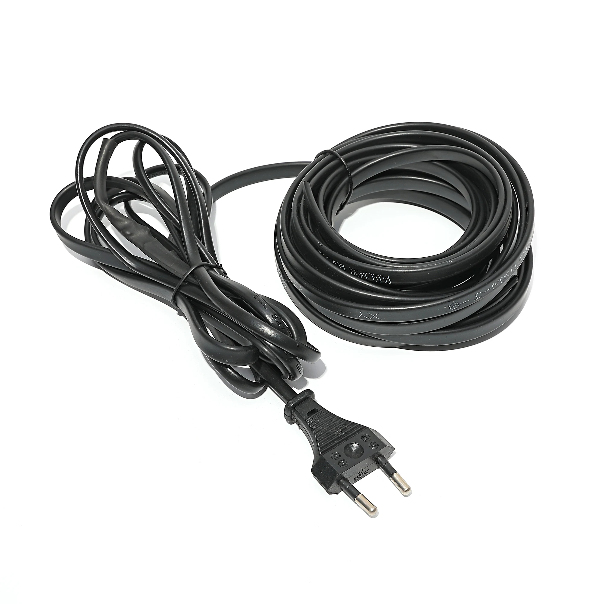 1~10m Self Regulating Heating Cable Water Pipe Anti-Freeze Protection with EU Plug Pre-assembled Heating Wire