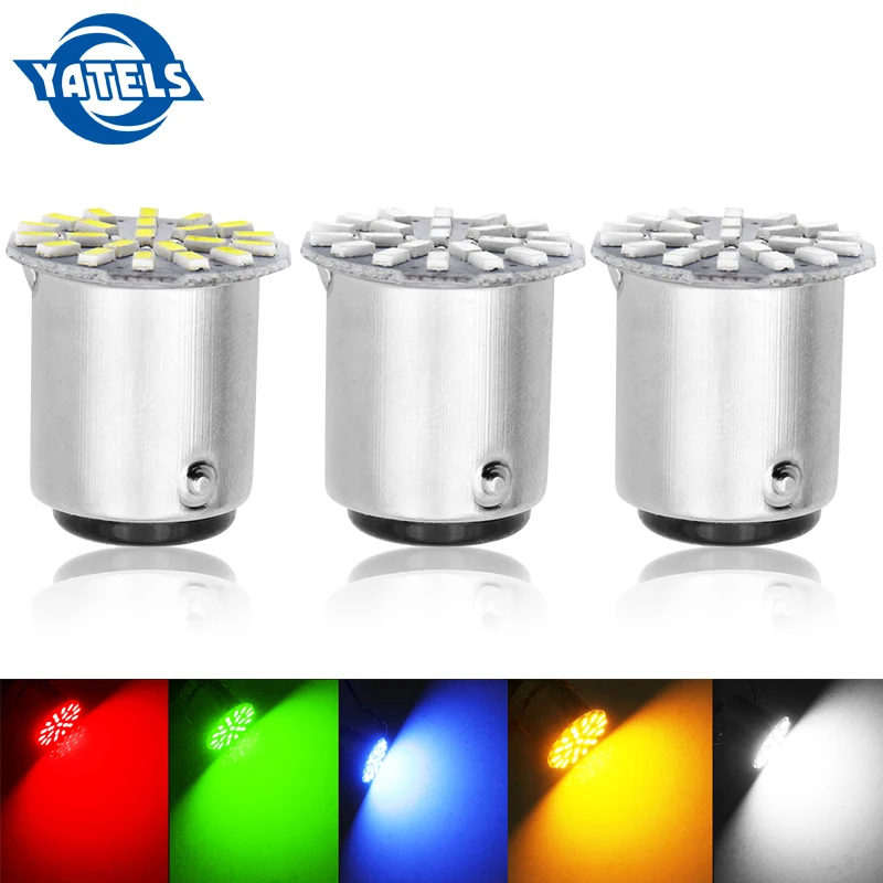1 шт. горячая Распродажа 12V 1156 1157 22SMD P21W BA15S BA15D светодиодный автомобильная лампа