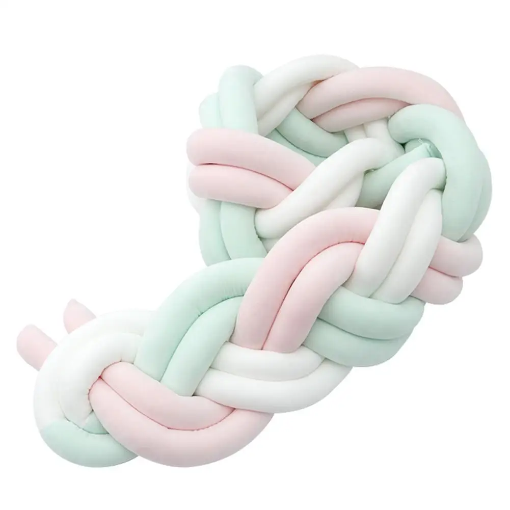 Детский бампер кровать коса узел Подушка для младенцев Bebe защита кроватки