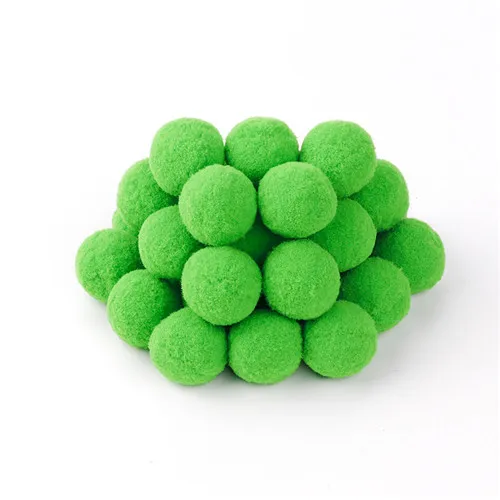grass green 8/10/15/20/25/30 мм помпон Искусственные цветы Материал мягкий помпон Пушистый Плюшевый мяч поделки своими руками помпоном домашний декор швейная фурнитура - Цвет: grass green