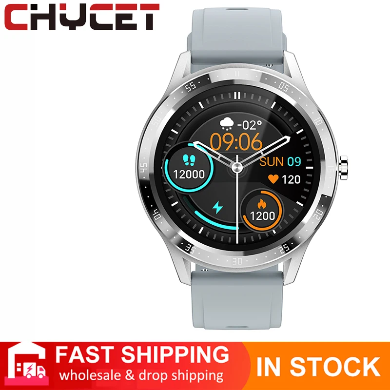 

CHYCET 2021 New Smart Watch For Men 1.28Full touch Blood Oxygen Monitor Multi-sport Modes Blood Pressure IP67 For Android Ios
