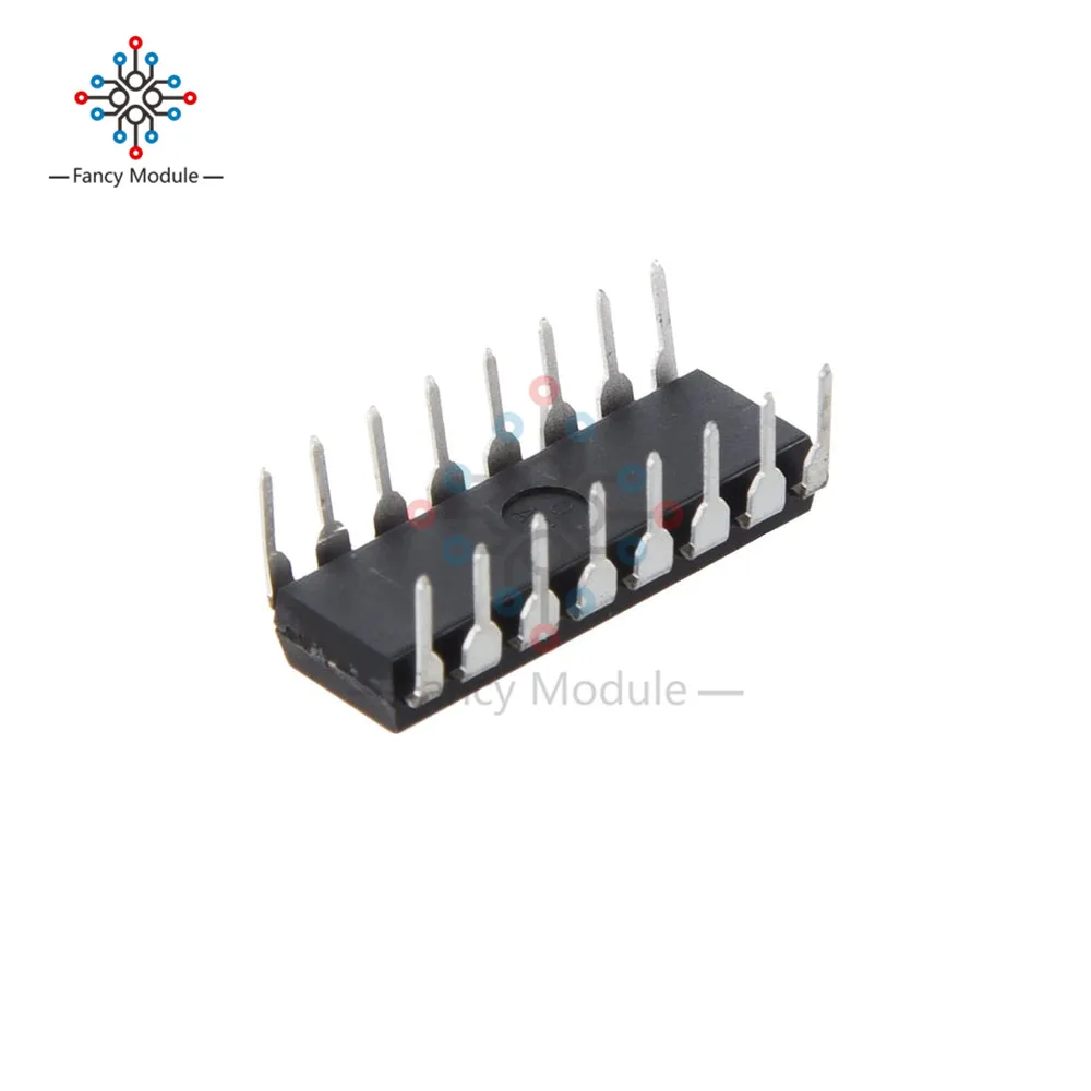 10 шт. L293 L293D DIP DIP16 16 IC драйвер двигателя Чип привода PAR PusH Pull 4 канальный модуль