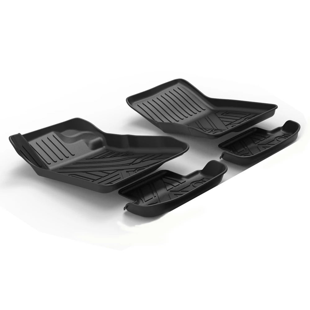 

Fully Surrounded Foot Pad For Ford Mustang 2015 -2018 2019 2020 Car Waterproof Non-Slip Rubber Floor Mat TPE Car Accessories