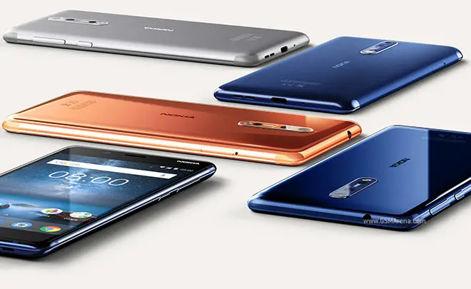 Nokia 8 Оригинальный разблокированный сотовый телефон 5 3 ''Восьмиядерный 4 Гб