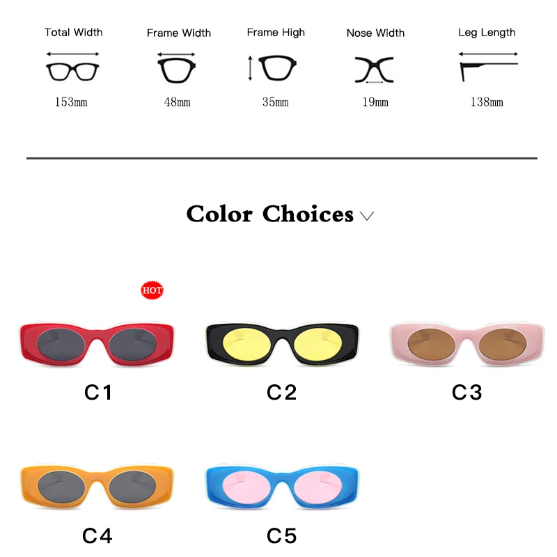 

Big Oval Sunglasses Women Men Retro Rectangle Pink Yellow Black Vintage Hip Hop Punk Sun Glasses for Women UV400