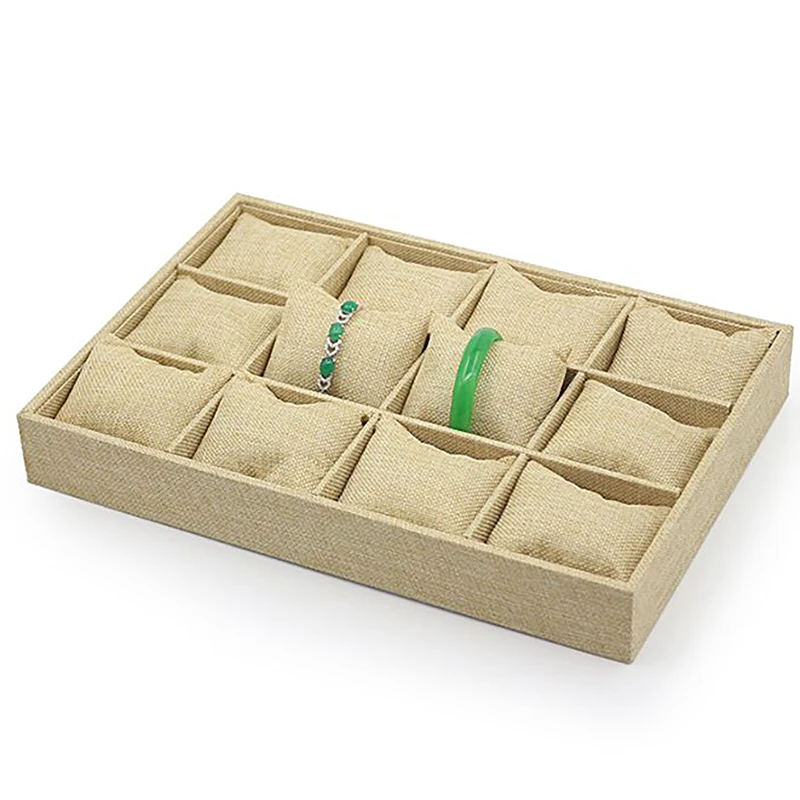 Lowest Price Linen Display Jewelry Tray Decorative Watch Jewellery with Pillow Cushion | Украшения и аксессуары