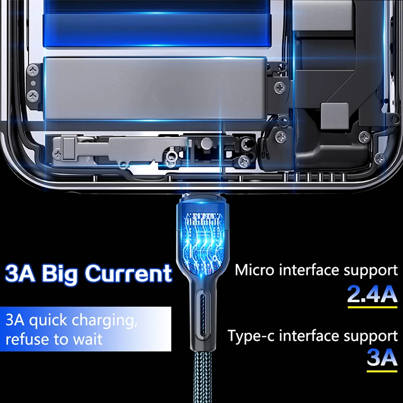 Кабель USB Type-C для Samsung S20 S9 S8 Xiaomi Huawei P30 Pro 0 5 м 2 | Мобильные телефоны и аксессуары
