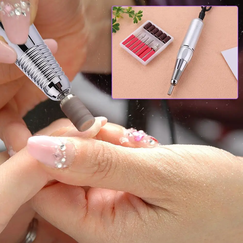 

Профессиональная электрическая машинка для маникюра, набор для маникюра, пилка для ногтей, художественный инструмент, Европейский союз, ам...