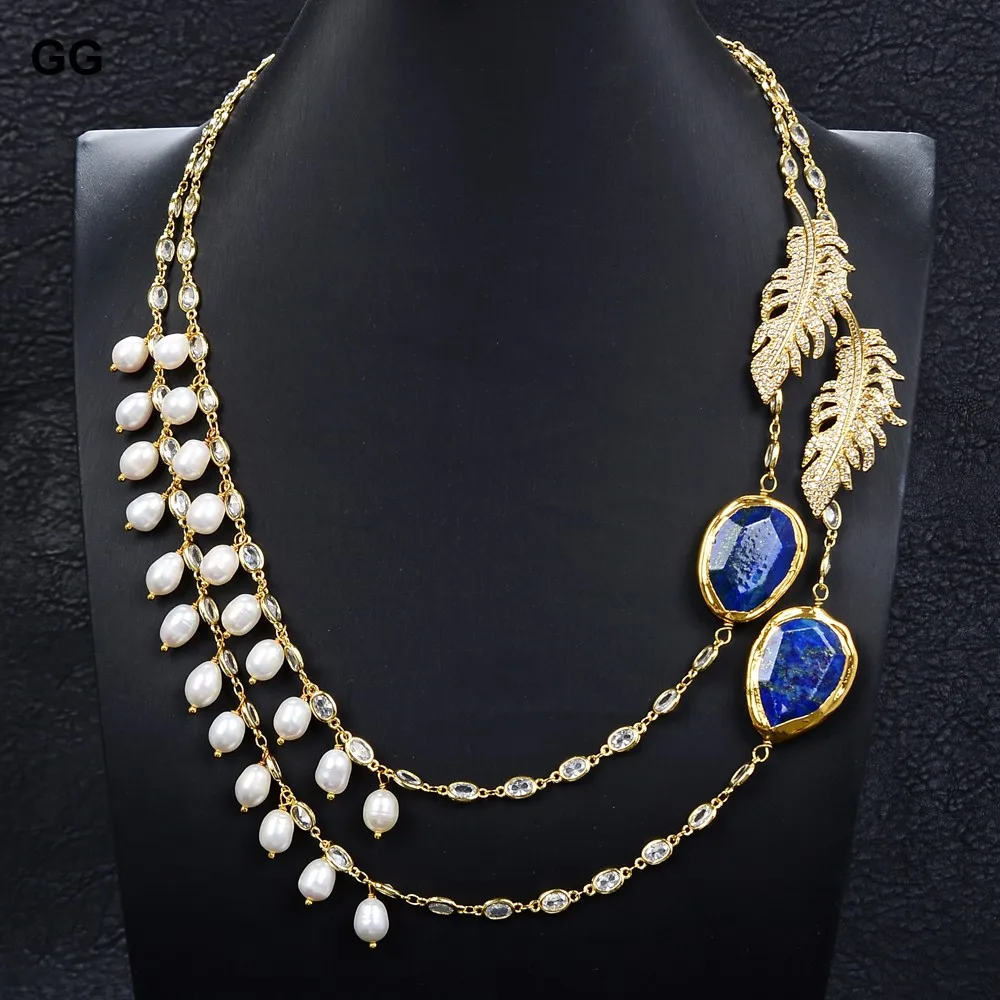 Ожерелье GG Jewelry 22 дюйма с пресноводной магнитной цепочкой кубическим
