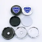 4 шт. 56 мм 60 мм LANCIA Logo Центральная втулка колеса автомобиля Cap Rim Refit Badge Чехлы Декор эмблема Стайлинг авто аксессуары