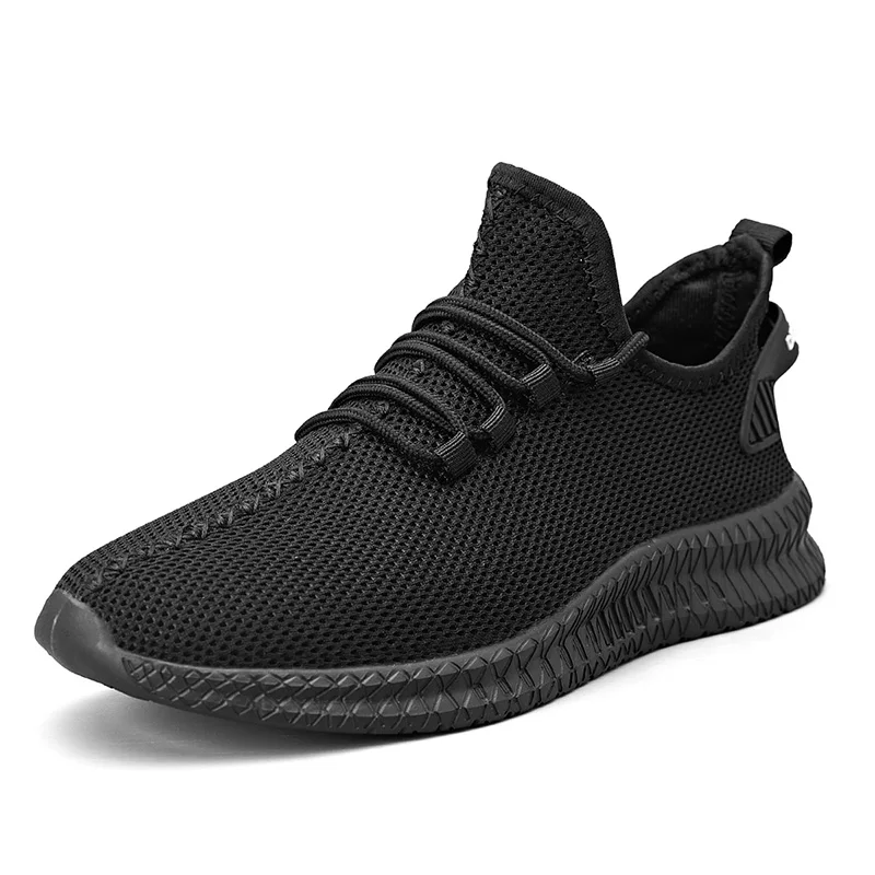 

Man Breathable Sports Shoes Male Vulcanize Mesh Slip- Flat-Soled Walking Sneakers Men Casual Lace-up Shoes 39-47
