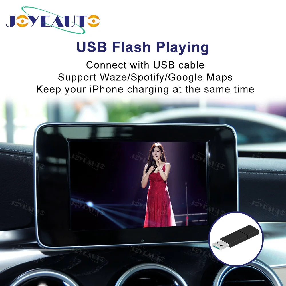 JoyeAuto беспроводной Apple Carplay для Mercedes Benz A B C S GLK GLA ML SLK GLC Class 2015 2017 Android автомобильный