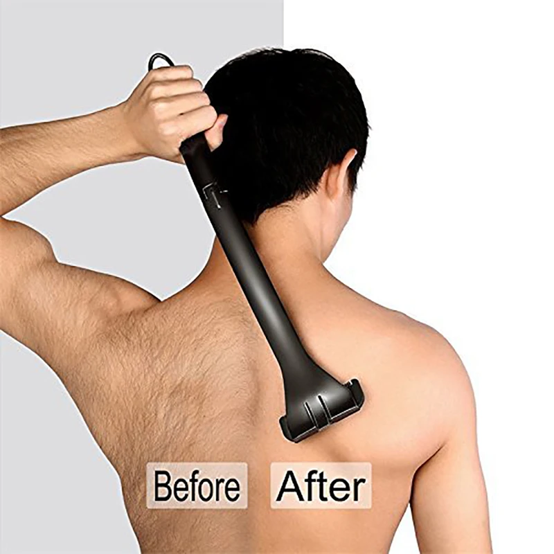For Men Foldable Trimmer Adjustable Long Handle Removal Razors Body Leg Back Hair Razor Personal Care 27.5cm 1 Pc