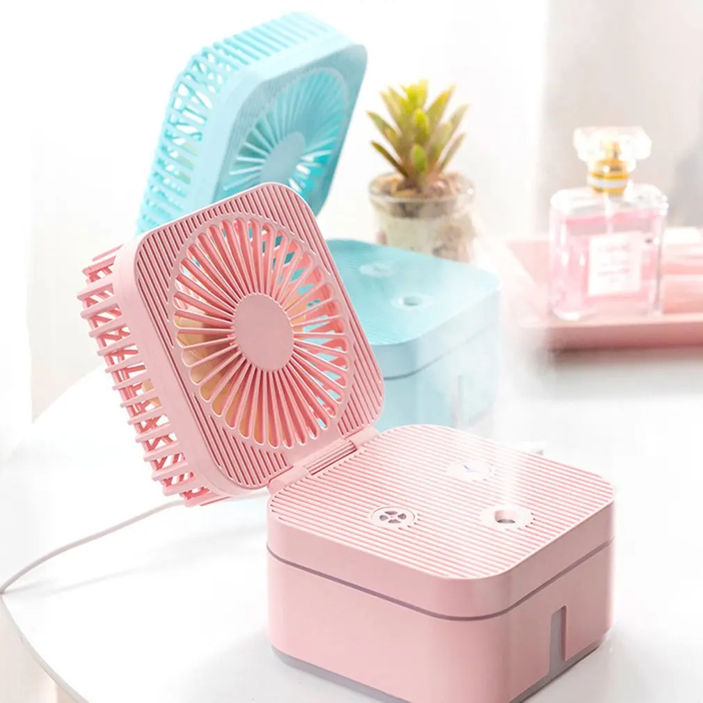

Portable Mini Usb Rechargeable Humidifying Spray Fan Household Humidifying Fan For Small Desks And Household Fans