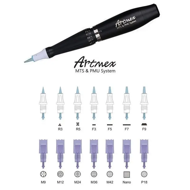 Машинка для перманентного макияжа бровей Artmex V6 тату-машинка с цифровой панелью