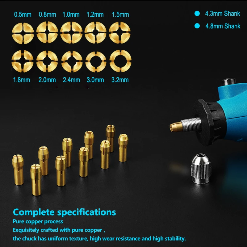 Engraver Abrasive Tools Accessories Rotary Power Tool Set with Twist Drill Bit Mini Chucks Adapter For Dremel | Инструменты