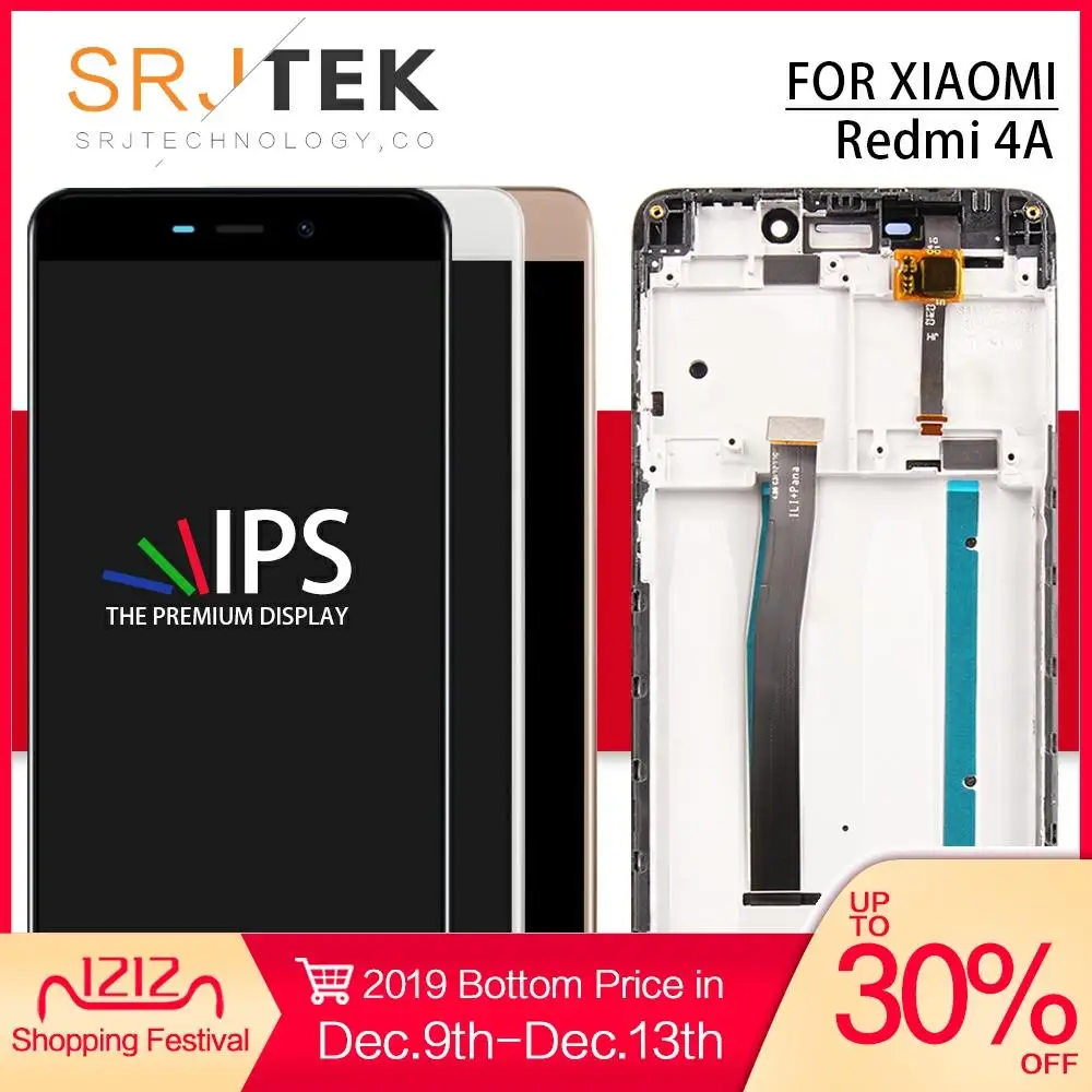 Srjtek для XIAOMI Redmi 4A Дисплей Матрица сенсорный экран дигитайзер полная сборка с