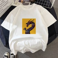 2021 new t shirt dragon silhouette harajuku ulzzang t shirt femal o neck summer tops 90s girls graphic tee woman clothing