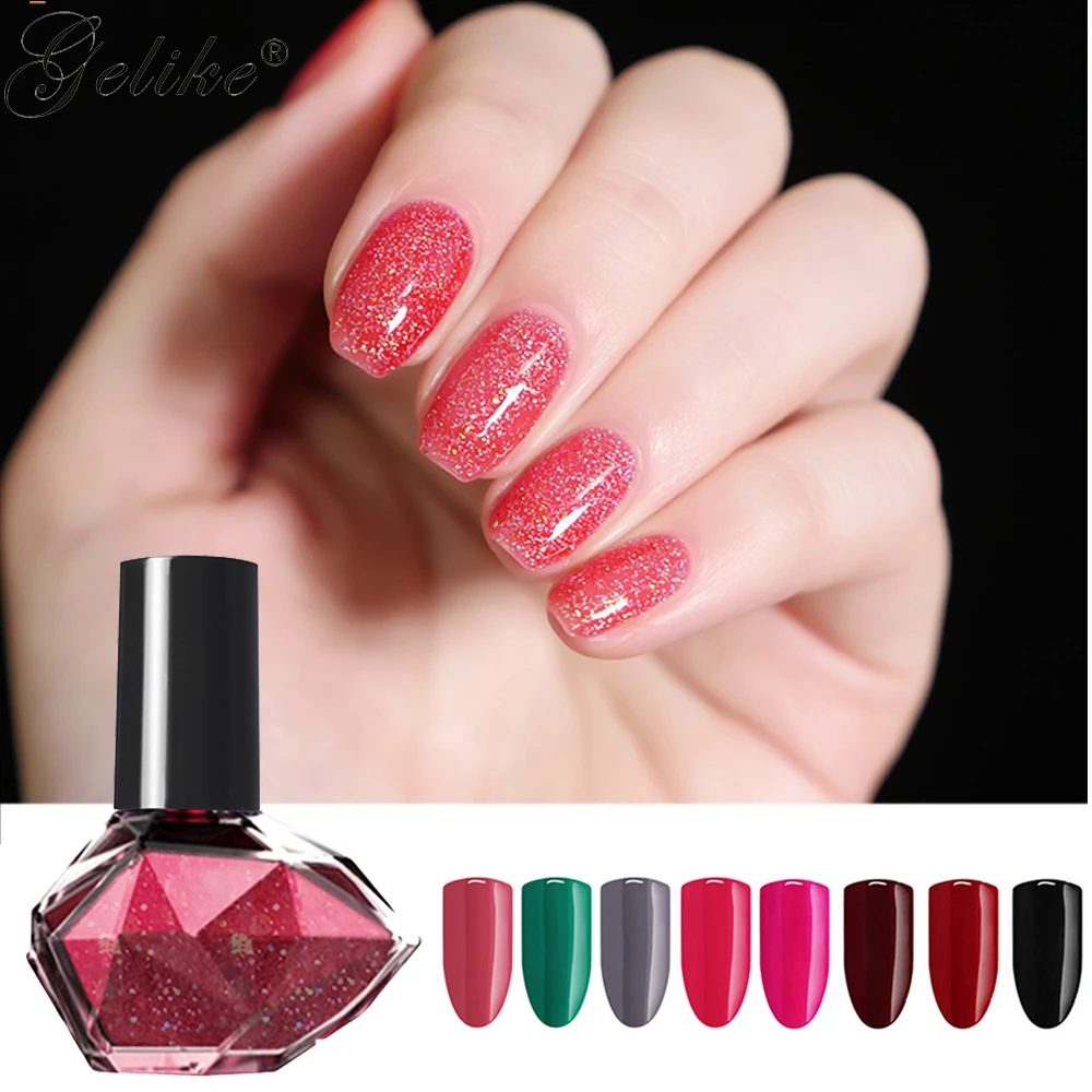 Like воздушный сухой лак 10 мл глянцевый чистый зеленый красный синий Цветные ногти