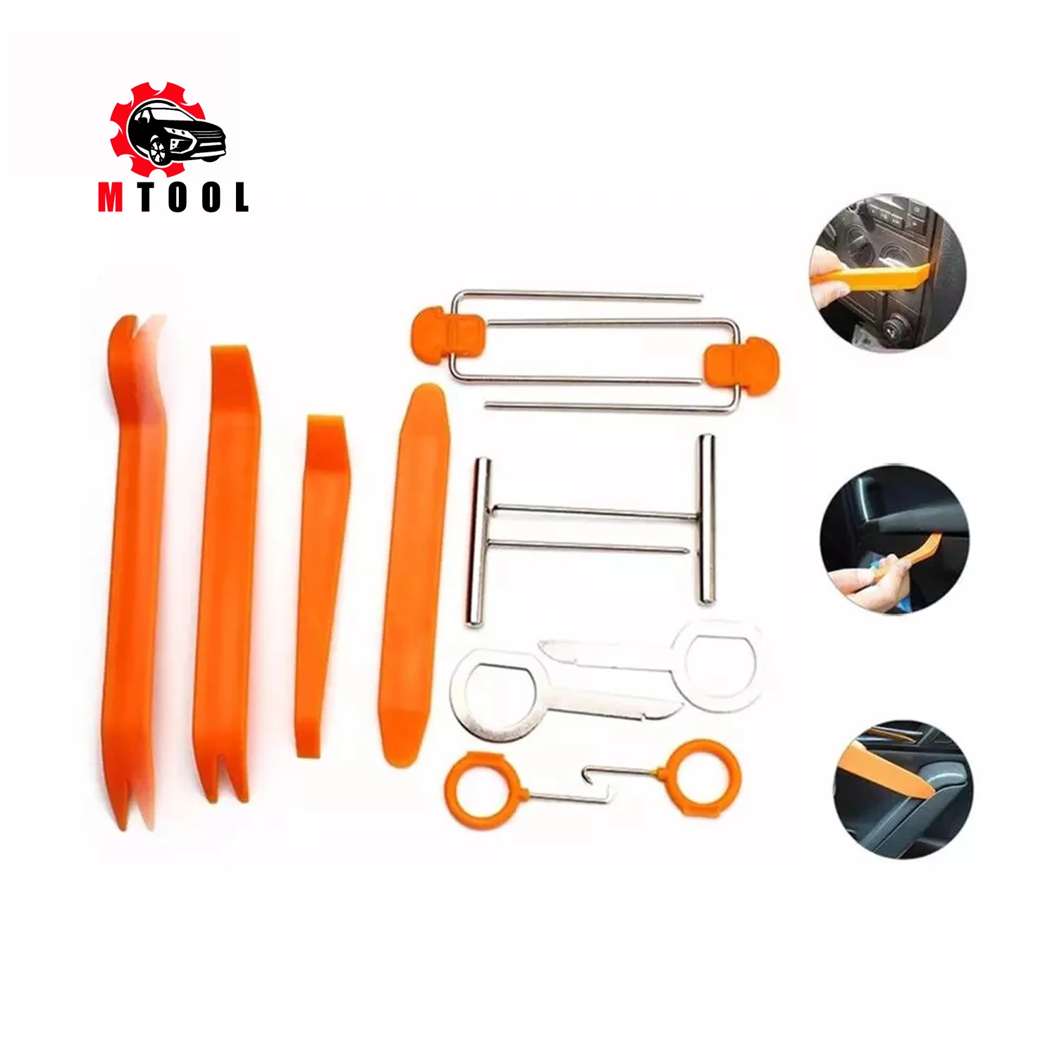 Набор из 12 шт. автомобильное радио дверной зажим Панель Даш Аудио Удаление