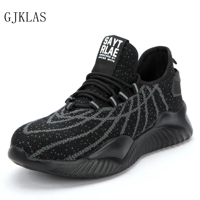 

Working Shoes Man Safety Steel Toe Boots Prevent Smashing and Piercing Outdoor Work Safety Shoes Men Light Breathable Sneakers