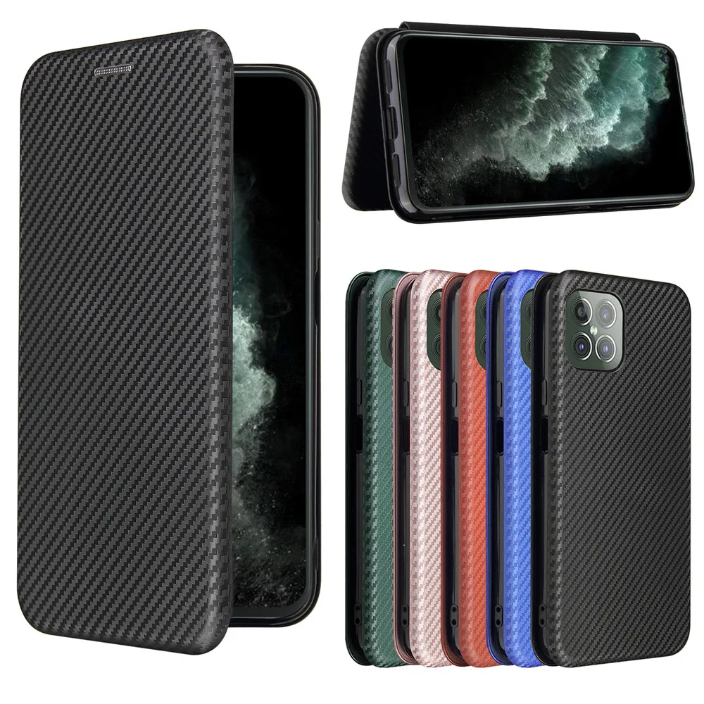 

2021 Carbon Fiber For Xiaomi 11 Pro Case Magnetic Book Stand Flip Card Protective Xiaomi Mi 11 Lite Wallet Leather Cover