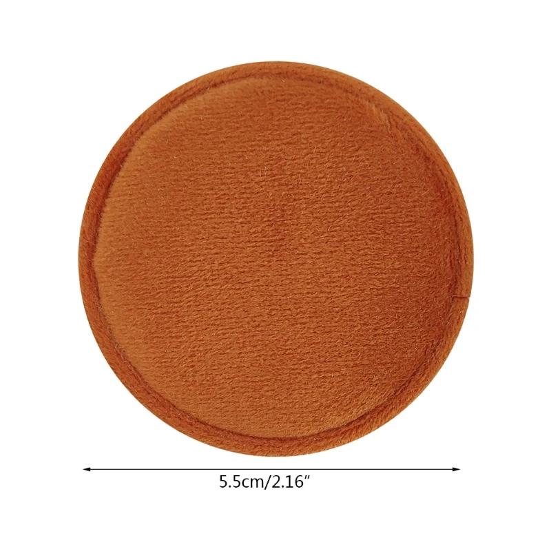 

Round Linen Ring Box Double Ring Slot Wedding Ceremony Ring Box