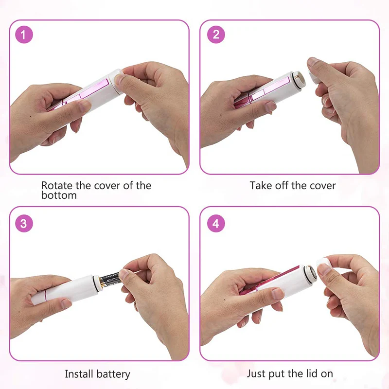 Портативная Милая Бритва для женщин электрический эпилятор устройство удаления