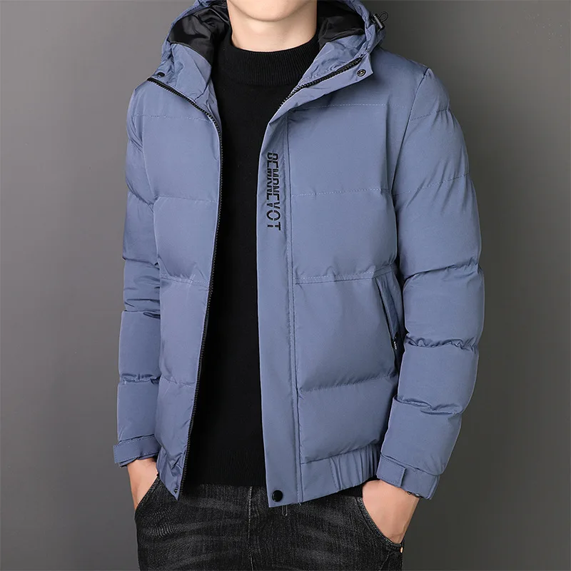 

Cotton Jacket Men's Autumn Winter Jacket 2021 New Trend Tide Brand Plus Thick Cotton Jacket Men's Short Padded Jacket
