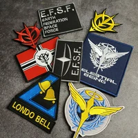gundam series fine embroidery patches tactical military warrior badge diy velcro for clothes vest jacket decorate accessories