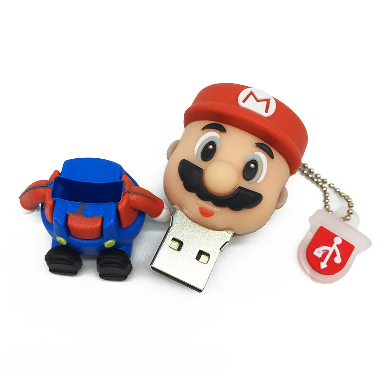Usb флеш накопитель в виде гриба супер марио подарок для любителей игры 8 гб