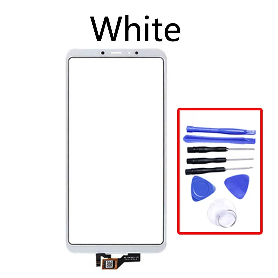6," сенсорный экран для Xiaomi mi Max 3 mi Max3 Max3 Сенсорная панель Сенсорный ЖК-дисплей стеклянная линза Панель дигитайзер Замена - Color: White-With tool