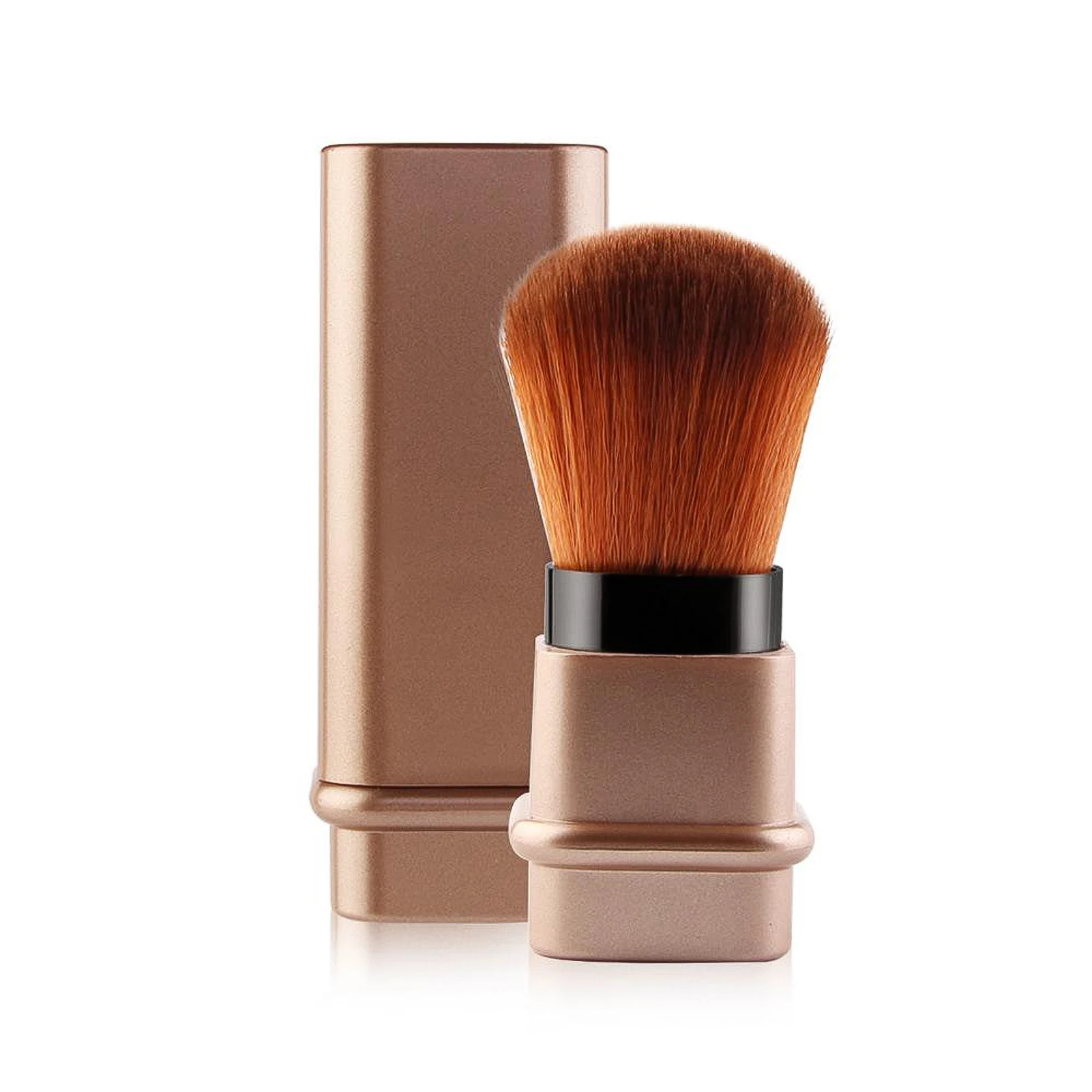 Выдвижная Кисть для макияжа дорожная кисть румян портативная пудры с крышкой