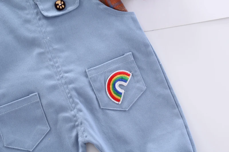 IENENS одежда для малышей с длинными рукавами Одежда мальчиков Розница Милая