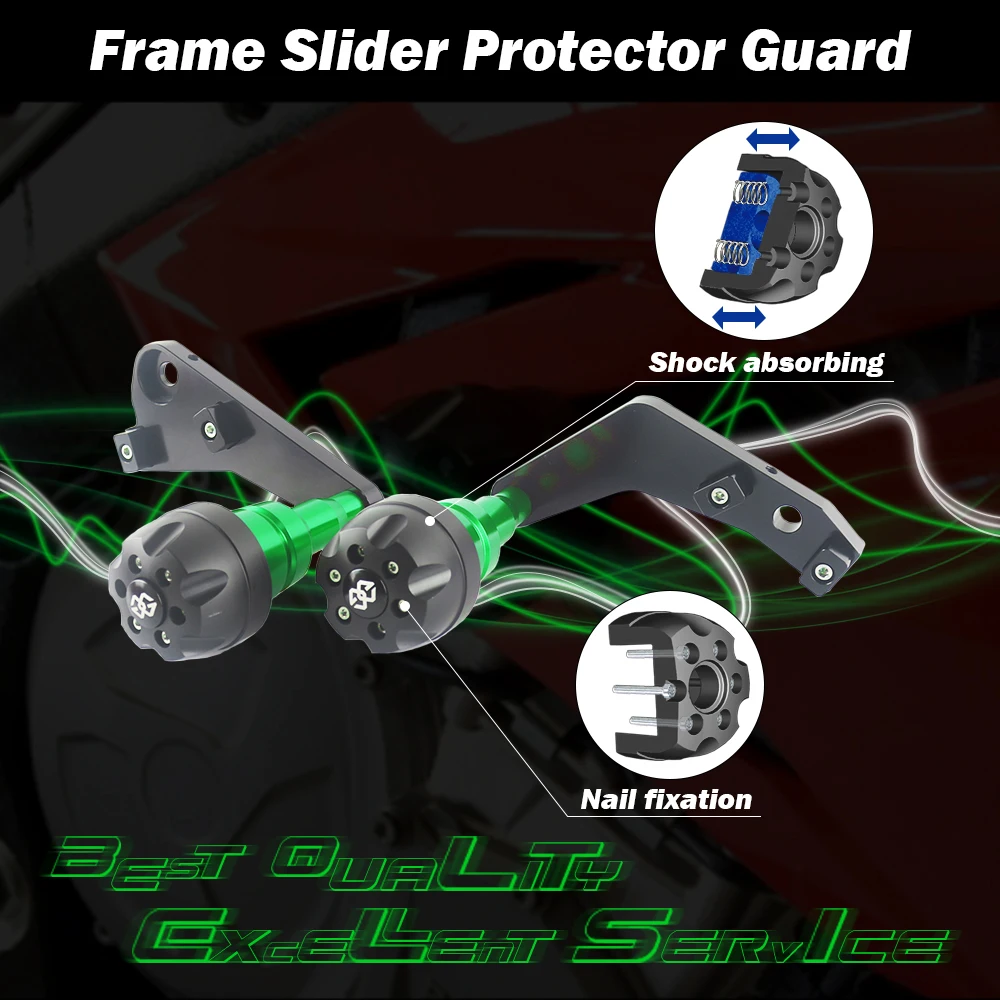 

Motorcycle CNC Spring Luxembourg Protection Slider Fairing Guard Crash Pad Protector for HONDA CBR600RR F5 CBR 600RR 2013-2017