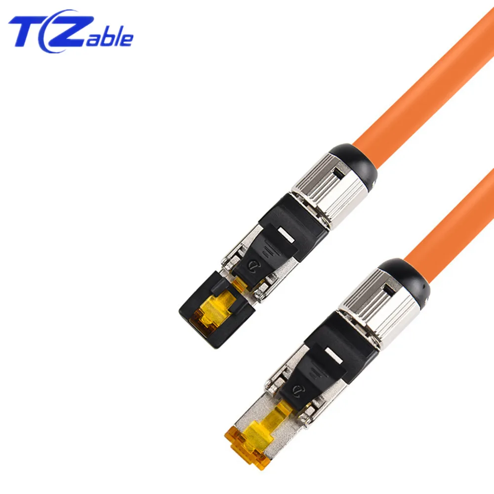 Ethernet Разъемы RJ45 Cat6A Cat7 Cat8 безинструментальный экранированный сетевой Кабель
