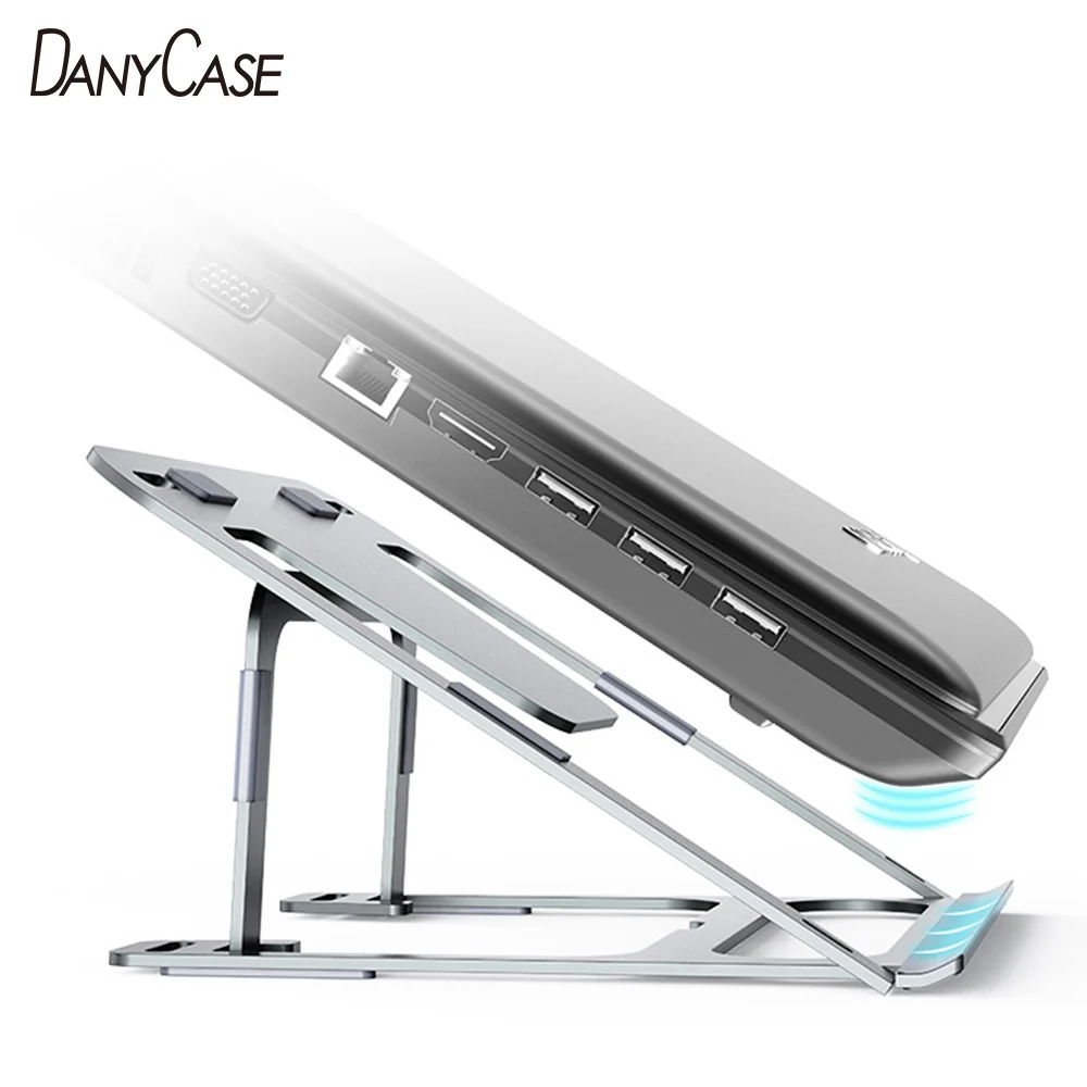 

Laptop Stand Holder Portable Foldable Alumium Alloy Notebook Stand Support For Macbook Air Pro 13.3 15.6 16 inch Computer