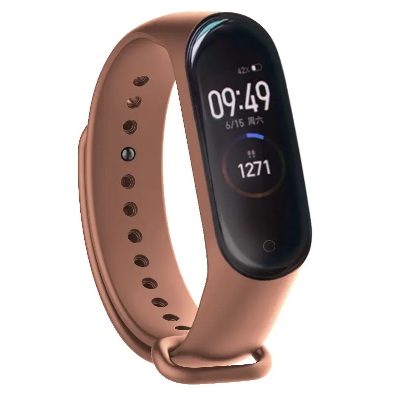 Цветной браслет mi band 4/3, аксессуары pulseira mi band 4, сменный силиконовый ремешок на запястье для xiaomi mi4, умный браслет на запястье