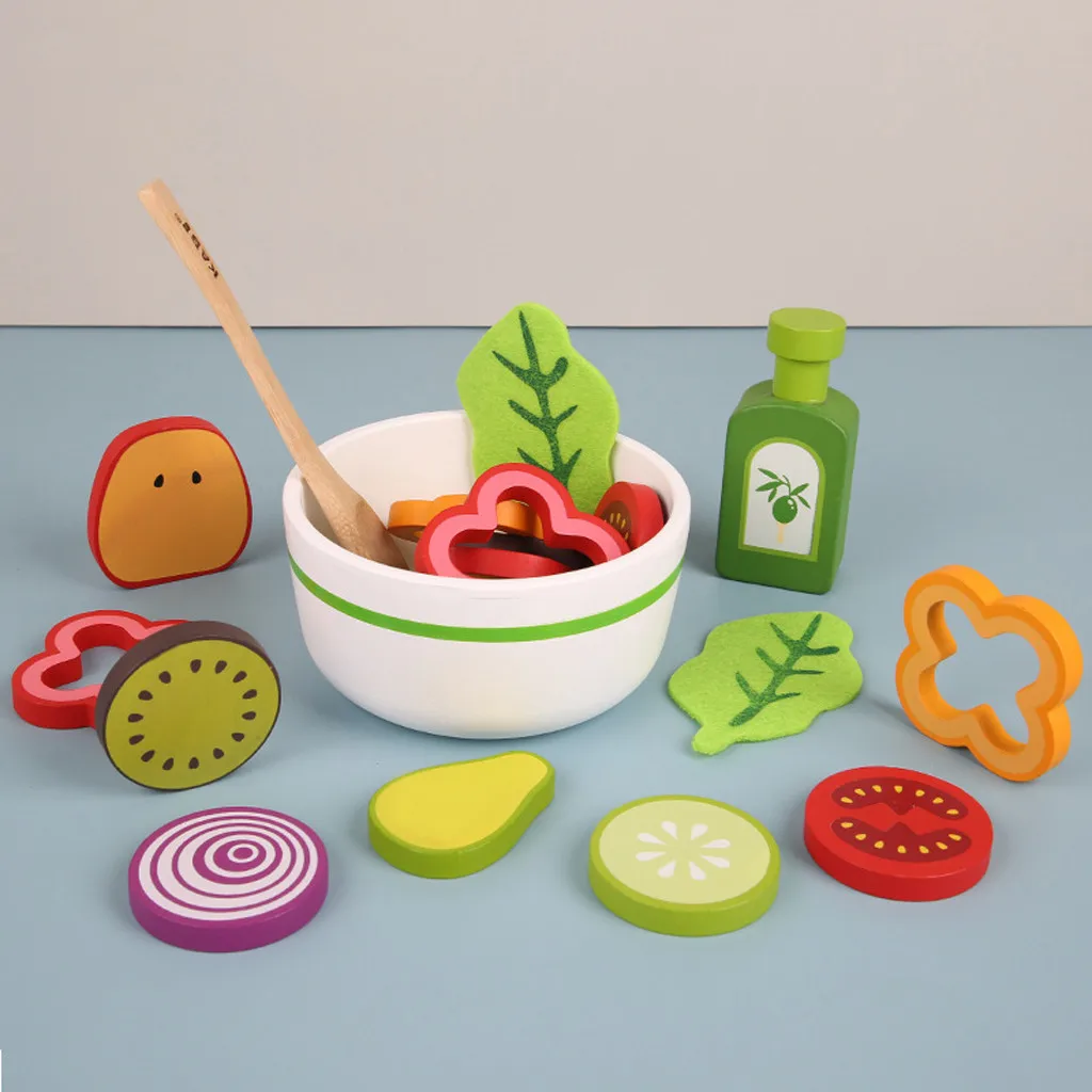 

Pretend Play Plastic Food Toy Cutting Fruit Vegetable Food Pretend Play Children Fruits Educational Classic Toy for Children*6