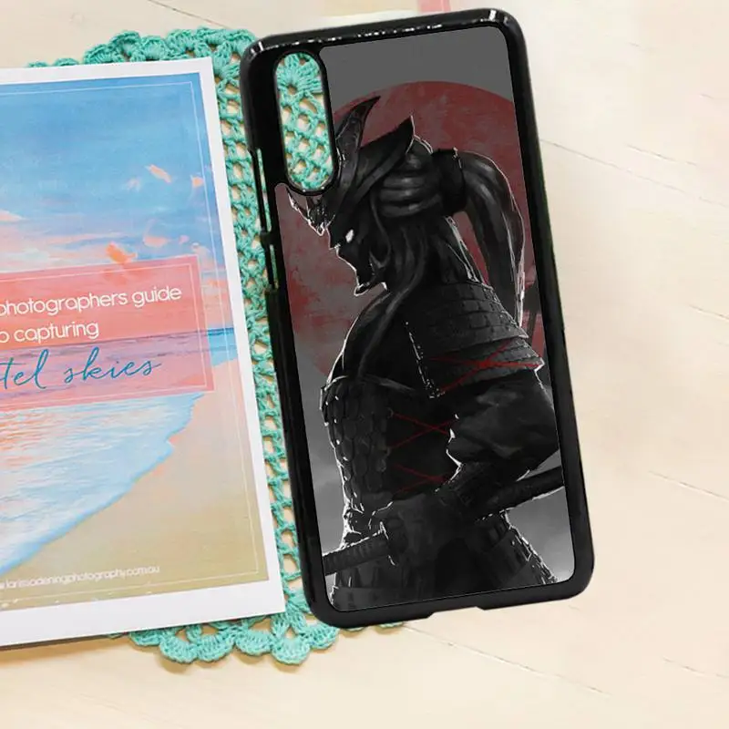

Japanese samurai oni mask pattern Anti-fall luxury Phone Case funda PC for iPhone 11 12 pro XS MAX 8 7 6 6S Plus X 5S SE 2020 XR