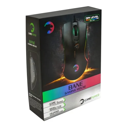 Gamepower Bane Player Optical Usb Mouse-Black