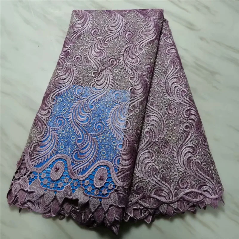 Горячая продажа желтый французский швейцарский Тюль гипюр кружевная ткань 2020